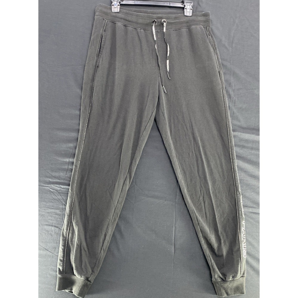 Karl Lagerfeld Sweatpants Jogger Black M‎ Drawstring Spellout Sides Rhinestone